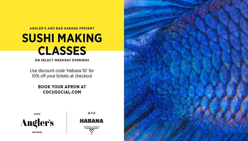 Angler's Sushi Making Class Flyer